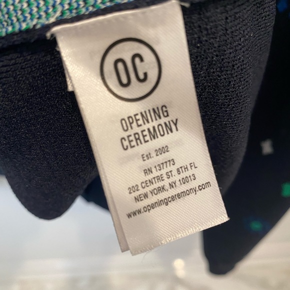 Opening Ceremony *like new* Jacquard Sweater 💙💚 - Picture 2 of 7